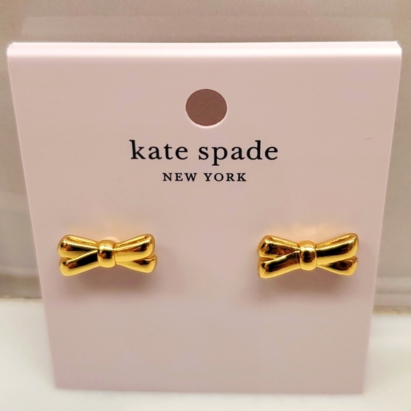 NWT Kate Spade Double Bow Studs - Picture 1 of 7